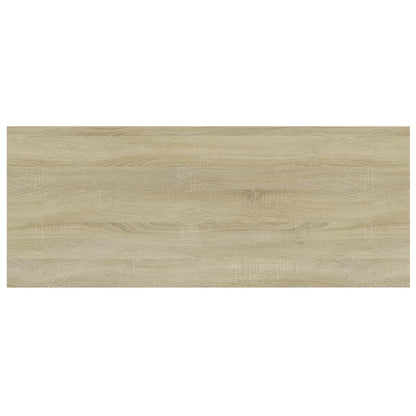 Wandschappen 4 st 100x40x1,5 cm spaanplaat sonoma eikenkleurig