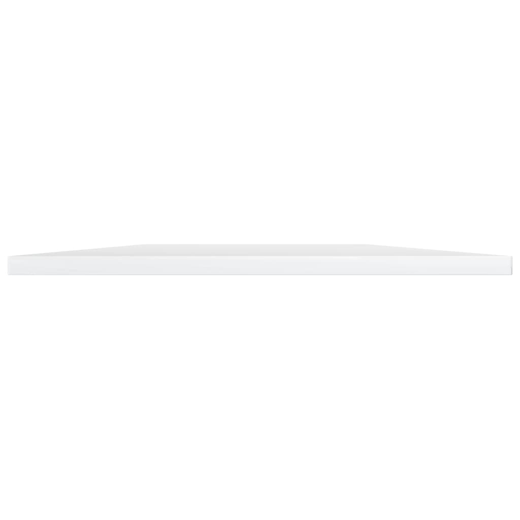 Wandschappen 4 st 100x40x1,5 cm bewerkt hout hoogglans wit