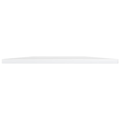 Wandschappen 4 st 100x40x1,5 cm bewerkt hout hoogglans wit