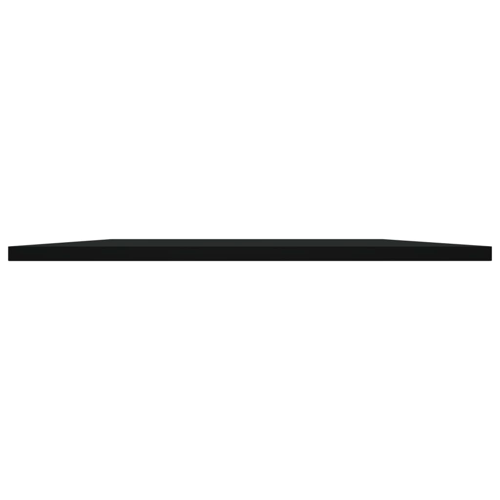 Wandschappen 4 st 100x50x1,5 cm spaanplaat zwart