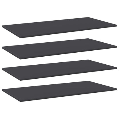 Wandschappen 4 St 100X50X1,5 Cm Spaanplaat Grijs Grijs 4