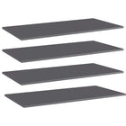 Wandschappen 4 st 100x50x1,5 cm spaanplaat grijs