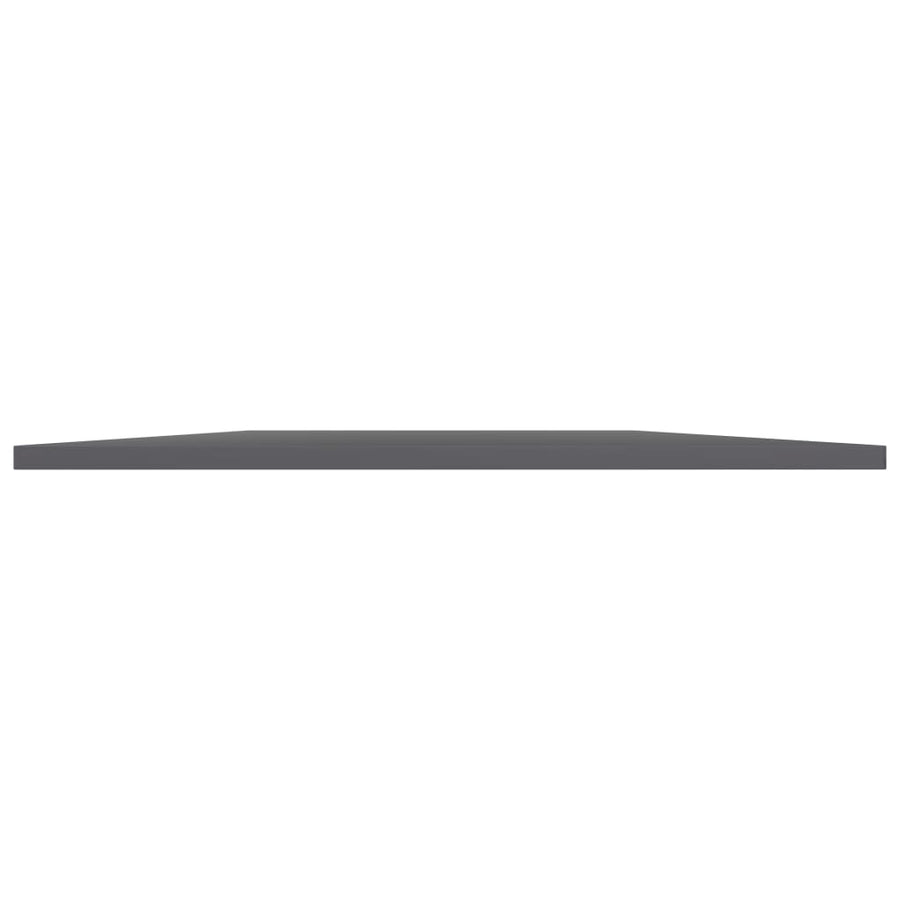 Wandschappen 4 st 100x50x1,5 cm spaanplaat hoogglans grijs