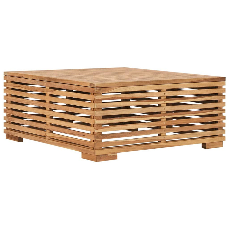 Tuintafel En Voetensteun Met Kussen Teakhout Donkergrijs table and footrest