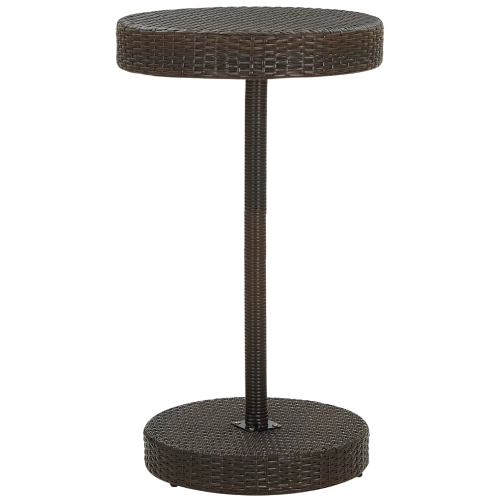 -Delige Tuinbarset Met Kussens Poly Rattan 3 Bruin
