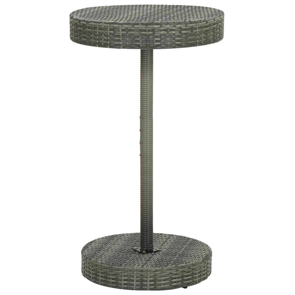 -Delige Tuinbarset Met Kussens Poly Rattan 3 Grijs
