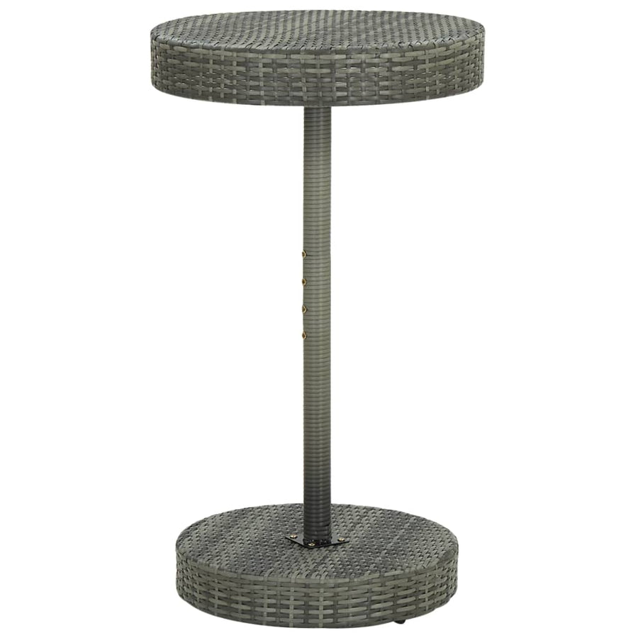 -Delige Tuinbarset Met Kussens Poly Rattan 3 Grijs