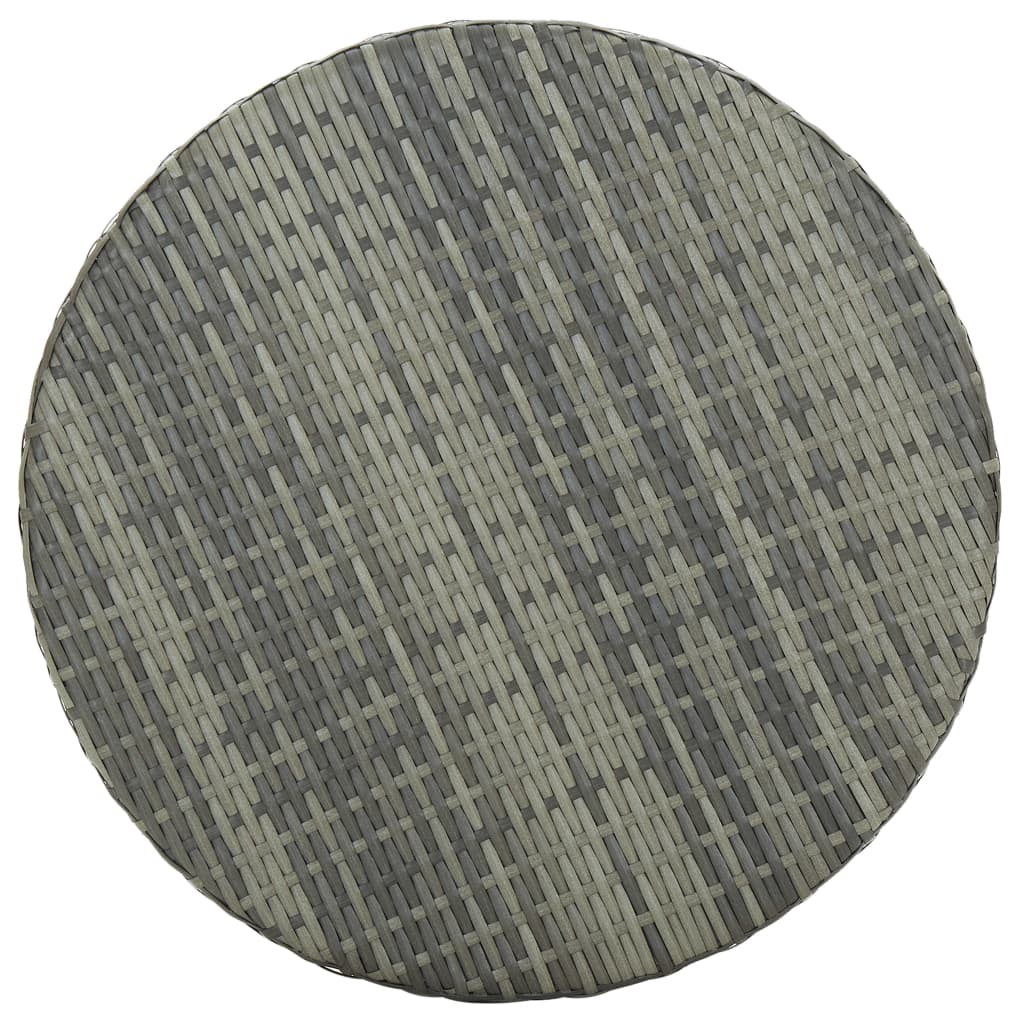 -Delige Tuinbarset Met Kussens Poly Rattan 3 Grijs