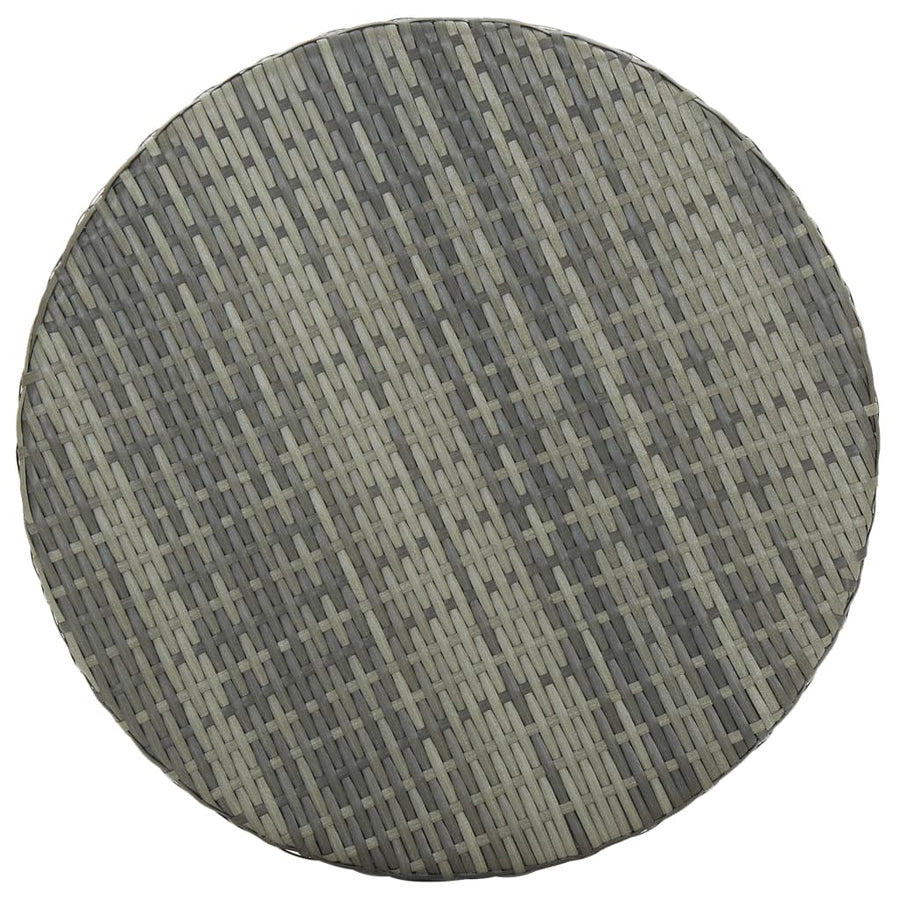 -Delige Tuinbarset Met Kussens Poly Rattan 3 Grijs