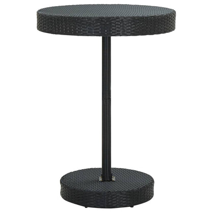 -Delige Tuinbarset Met Kussens Poly Rattan 5 Zwart