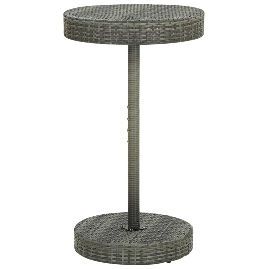 -Delige Tuinbarset Met Kussens Poly Rattan 3 Grijs