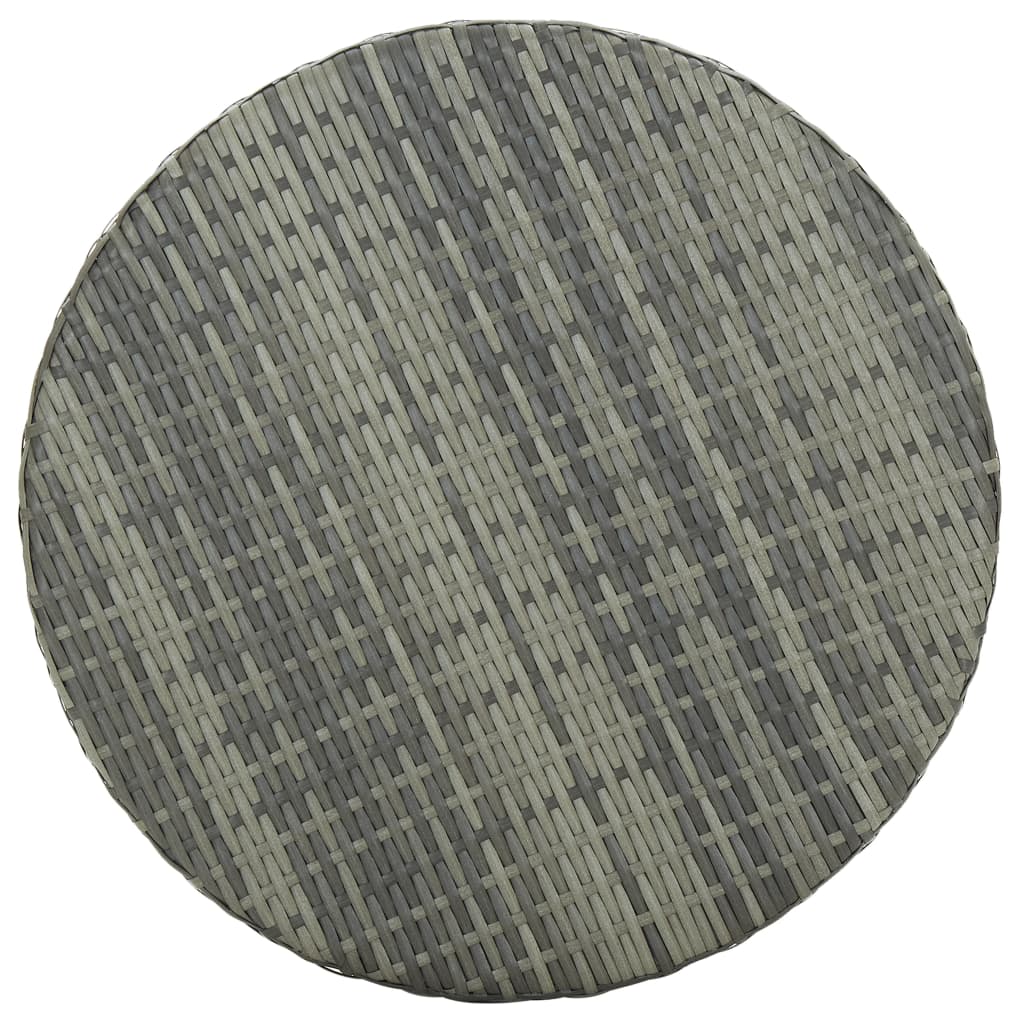 -Delige Tuinbarset Met Kussens Poly Rattan 3 Grijs