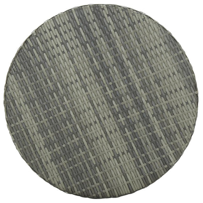 -Delige Tuinbarset Met Kussens Poly Rattan 3 Grijs