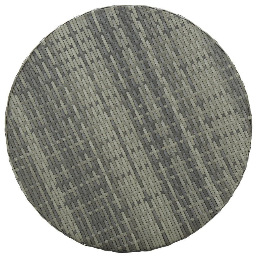 -Delige Tuinbarset Met Kussens Poly Rattan 3 Grijs