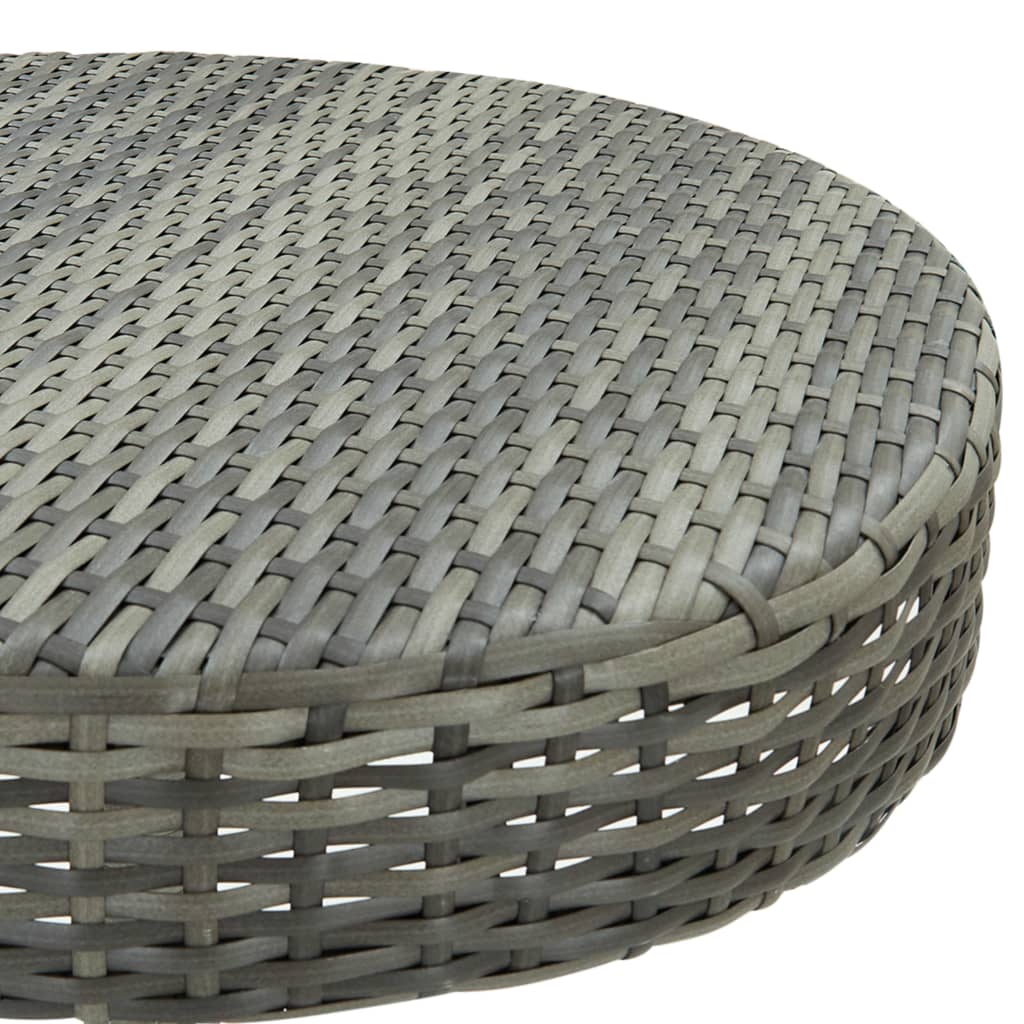 -Delige Tuinbarset Met Kussens Poly Rattan 3 Grijs