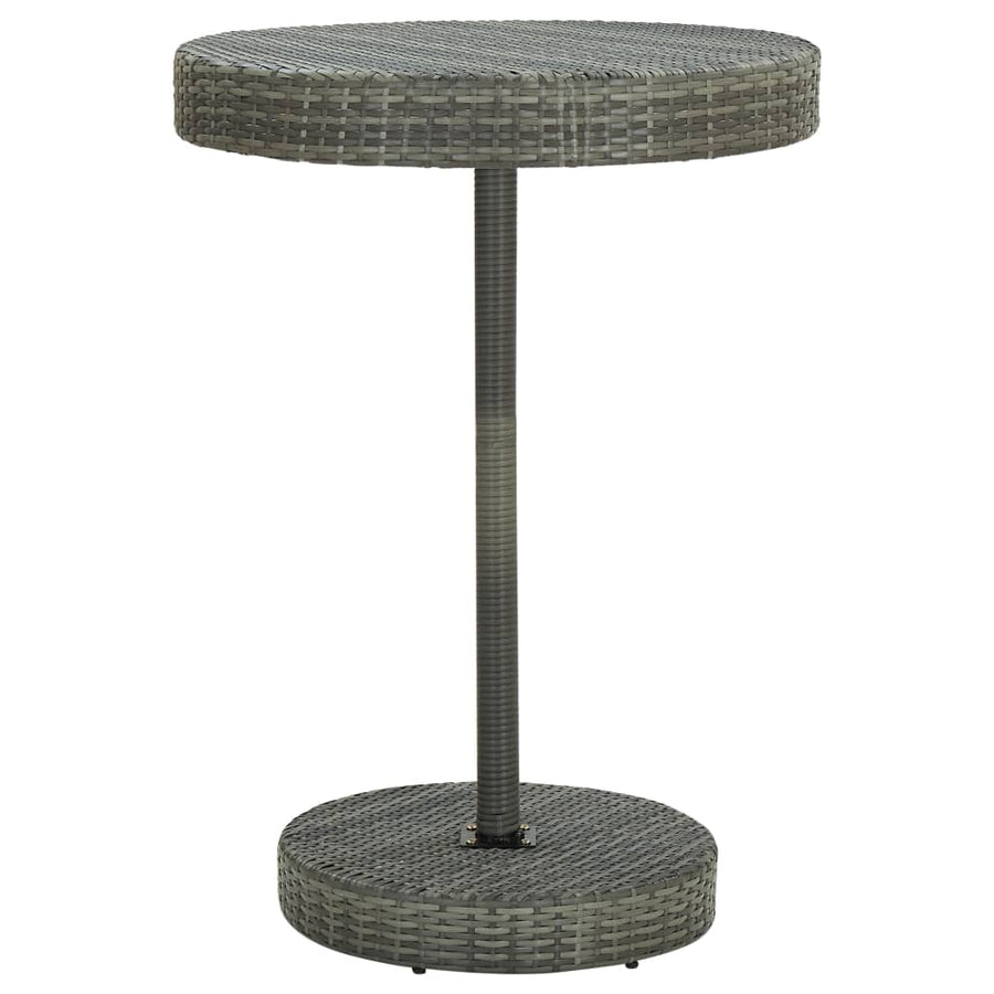 -Delige Tuinbarset Met Kussens Poly Rattan 5 Grijs