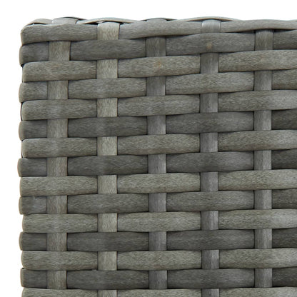 -Delige Tuinbarset Met Kussens Poly Rattan 5 Grijs