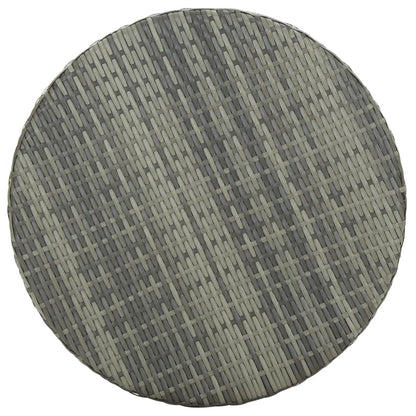 -Delige Tuinbarset Poly Rattan 3 Grijs