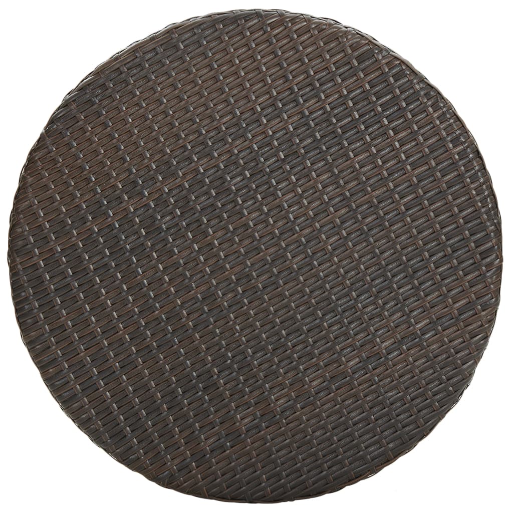 -Delige Tuinbarset Poly Rattan 5 Bruin
