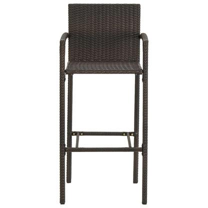 -Delige Tuinbarset Poly Rattan 5 Bruin