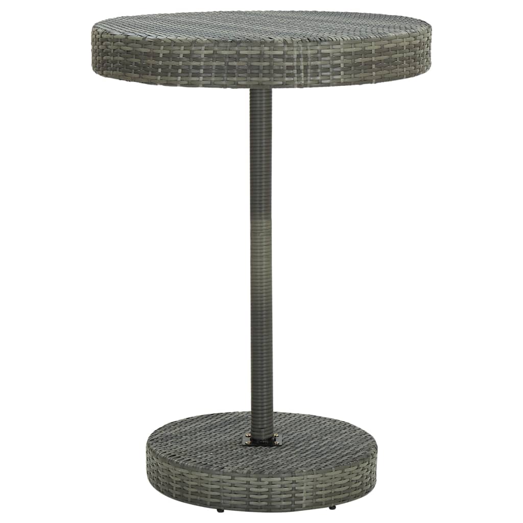 -Delige Tuinbarset Poly Rattan 5 Grijs