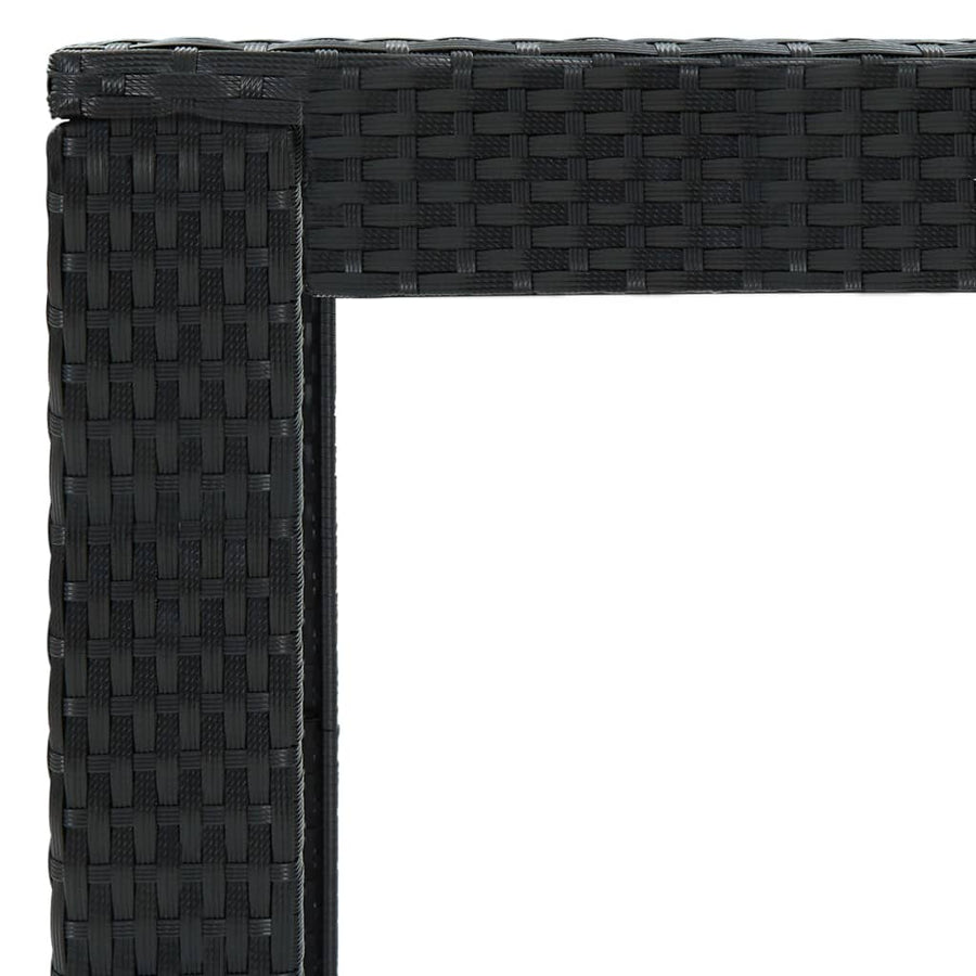 Tuinbarset met kussens poly rattan 7 100 cm tafellengte