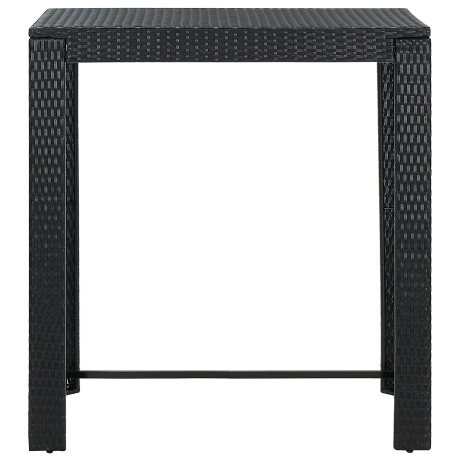 Tuinbarset met kussens poly rattan 7 100 cm tafellengte