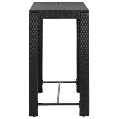 Tuinbarset met kussens poly rattan 7 100 cm tafellengte
