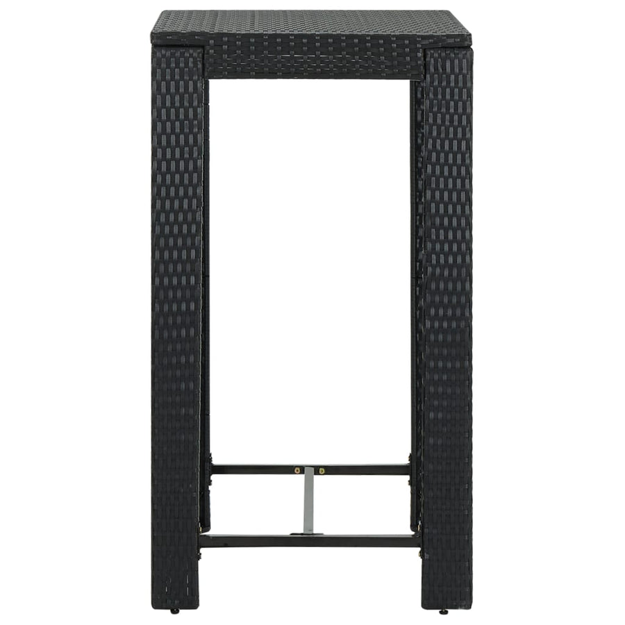 5-Delige Tuinbarset Met Kussens Poly Rattan 4