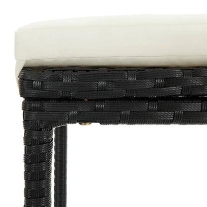 3-Delige Tuinbarset Met Kussens Poly Rattan 2