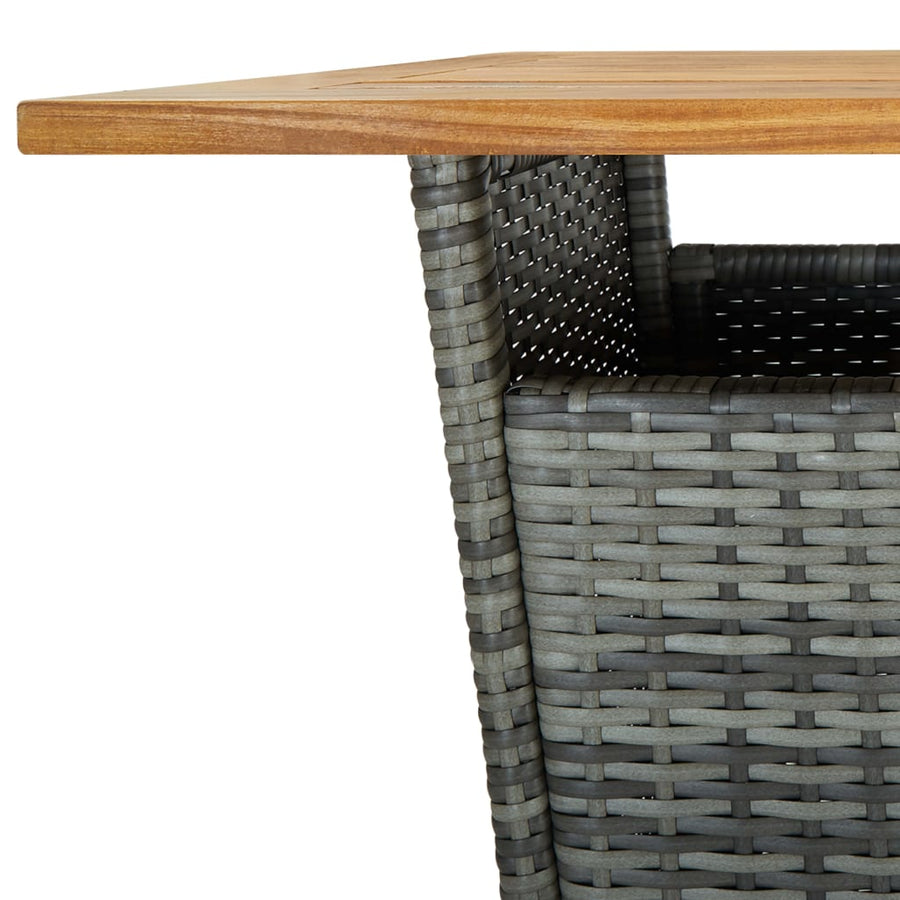 3-Delige Tuinbarset Met Kussens Poly Rattan 2