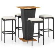 5-Delige Tuinbarset Met Kussens Poly Rattan 4