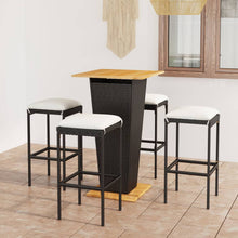 5-Delige Tuinbarset Met Kussens Poly Rattan 4