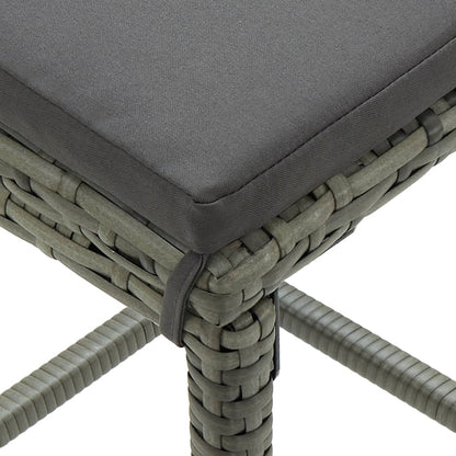 5-Delige Tuinbarset Met Kussens Poly Rattan 4