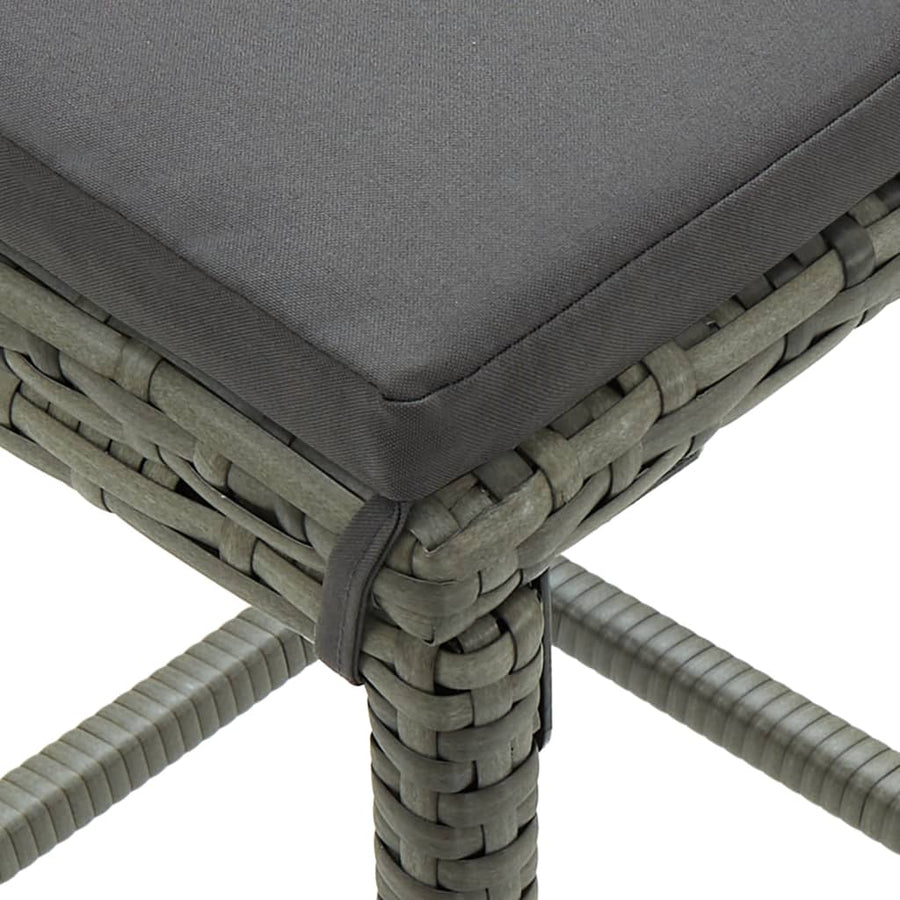 5-Delige Tuinbarset Met Kussens Poly Rattan 4