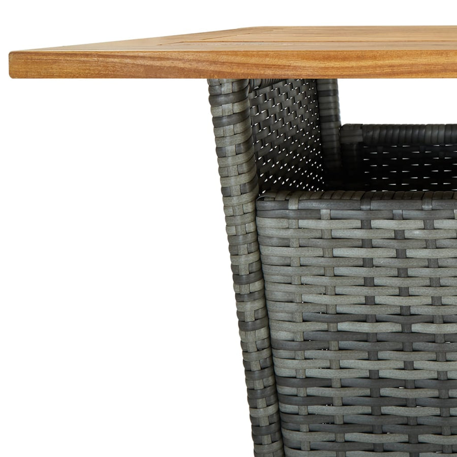 5-Delige Tuinbarset Met Kussens Poly Rattan 4