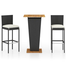 3-Delige Tuinbarset Met Kussens Poly Rattan 2