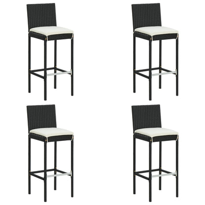 5-Delige Tuinbarset Met Kussens Poly Rattan 4