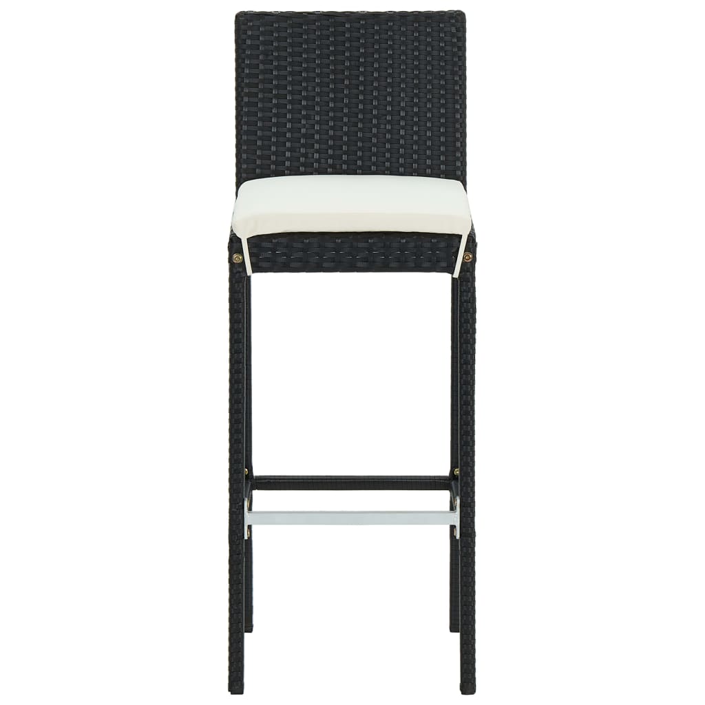 5-Delige Tuinbarset Met Kussens Poly Rattan 4