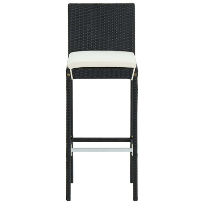 5-Delige Tuinbarset Met Kussens Poly Rattan 4
