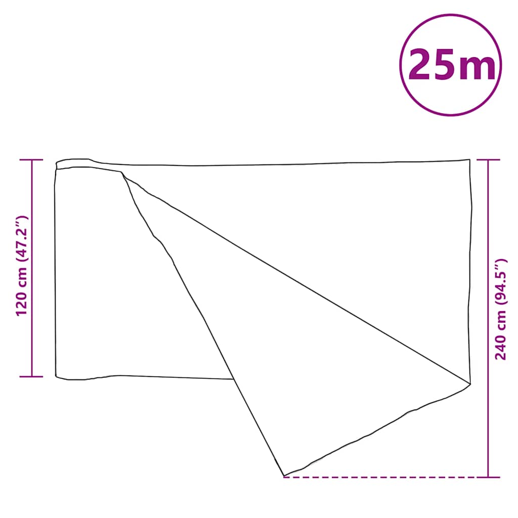 Privacynet 75 G/M² 1,2X25 M Hdpe Zwart 1.2 x 25 m (75 g)