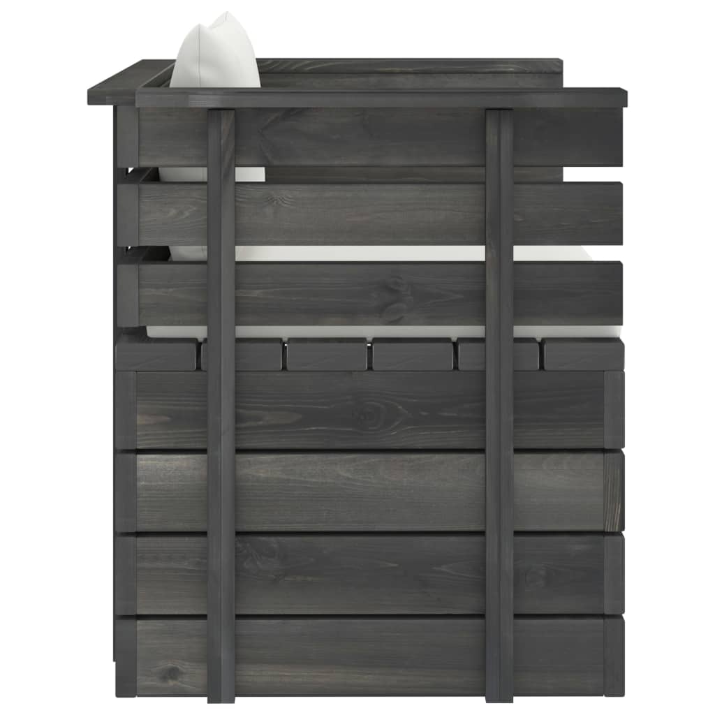 Tuin Met Kussens Pallet Grenenhout Crème Fauteuil