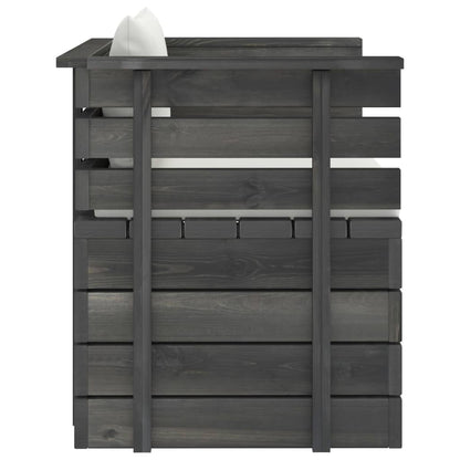 Tuin Met Kussens Pallet Grenenhout Crème Fauteuil