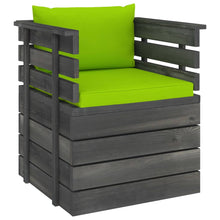 Tuinfauteuil Met Kussens Pallet Grenenhout 1