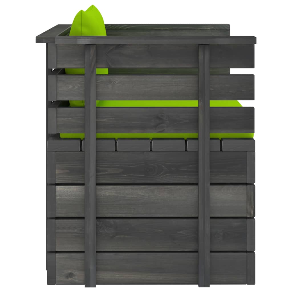 Tuinfauteuil Met Kussens Pallet Grenenhout 1
