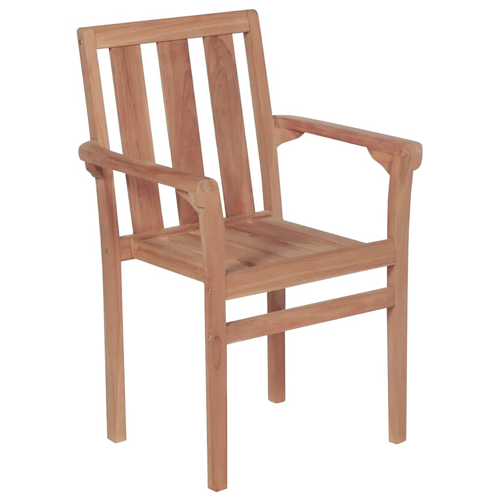 Tuinstoelen Met Kleurige Kussens Massief Teakhout 2