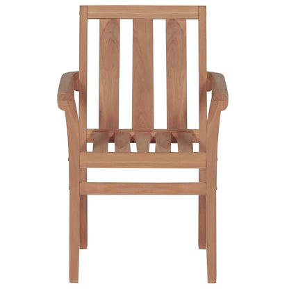 Tuinstoelen Met Kleurige Kussens Massief Teakhout 2