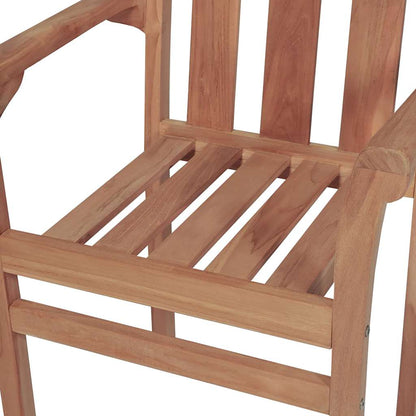 Tuinstoelen Met Kleurige Kussens Massief Teakhout 2