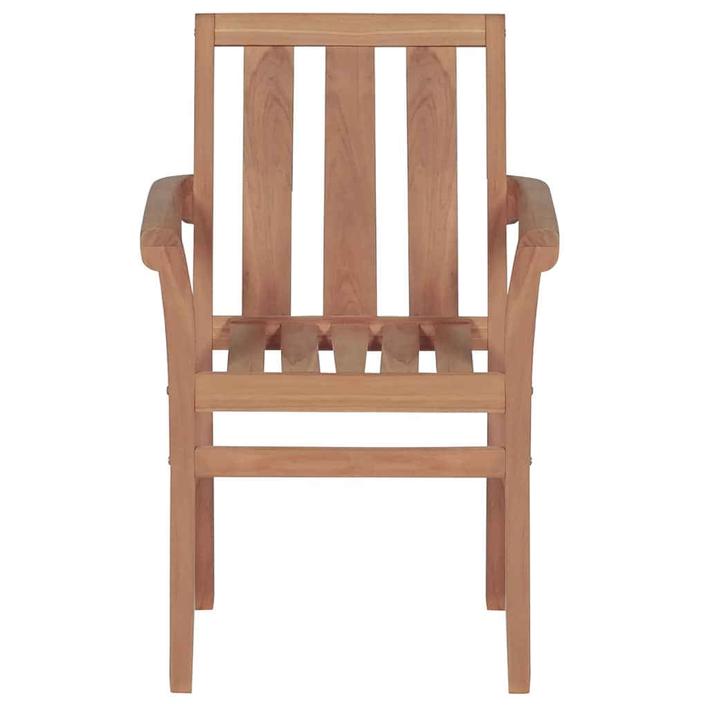 Tuinstoelen Met Kleurige Kussens Massief Teakhout 2