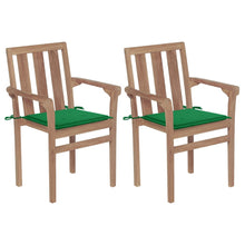 Tuinstoelen Met E Kussens Massief Teakhout 2